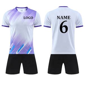 قميص كرة قدم للشباب عالي الجودة، أطقم فريق كرة قدم مخصصة بتقنية التسامي، زي كرة قدم رجالي أحمر وأبيض بسعر مناسب - Product Image 6