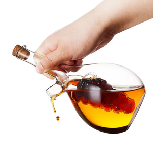 Pot à <span class=keywords><strong>huile</strong></span> <span class=keywords><strong>de</strong></span> type <span class=keywords><strong>raisin</strong></span> <span class=keywords><strong>Cuisine</strong></span> <span class=keywords><strong>Huile</strong></span> d'olive et vinaigre Cruet Bouteille en verre borosilicate - Product Image 2