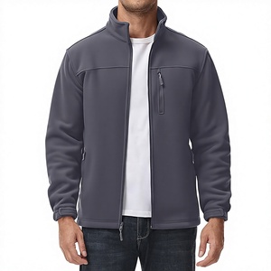 2026 New Arrival Men's Micro Polar Fleece <b>Jacket</b> Winter Sports Outdoor Windproof Warm Elastic Cuff Stand Collar Pattern - Product Image 2