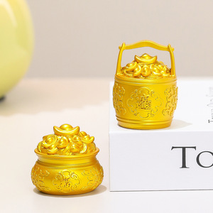 Serie Nube Auspiciosa, Recipientes Decorativos de Resina, 4 Piezas, Decoración Feng Shui para el Hogar, Sala de Estar, Regalo de Año Nuevo Chino - Product Image 2