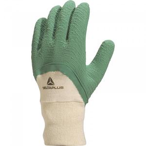 DELTA PLUS-Gant en latex crêpe vert LA50008-M sur support en coton avec dos non enduit (multi-pack) -GANTS EAN MW129696 - Product Image 1