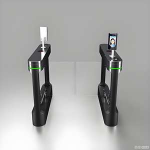 שער מחסום נדנדה לבקרת כניסה ויציאה של הליכונים ונוסעים במרכז כושר GYM - Product Image 6