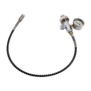 Valvola di immersione TUXING DIN Fill Station regolatore bombola <span class=keywords><strong>HPA</strong></span> serbatoio aria in acciaio inox DIN G5/8-14 adattatore di ricarica subacquea - Product Image 2