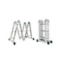 Nouvelle échelle pliante multifonctionnelle industrielle EN131 en aluminium, capacité de charge de 150 kg, design moderne pour l'utilisation en entrepôt et en cuisine