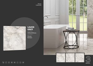Meilleur prix et qualité Carreaux de sol en dalle de porcelaine carrée 1200x1200mm Aspect marbré brillant Design d'intérieur haut de gamme - Product Image 5