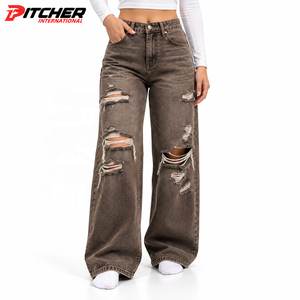 Fournisseur en gros de jeans en denim pour femmes, denim en coton pour les détaillants de mode internationaux, approvisionnement en marque privée - Product Image 1