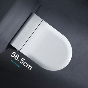 Nhà vệ sinh gia đình thông minh nắp lật tự động siêu xoáy tích hợp kéo dài hình dạng Bát ghế sưởi ấm bao gồm P-Trap - Product Image 3