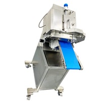 Trancheuse à viande commerciale entièrement automatique à épaisseur réglable pour poulet, bœuf et agneau, équipement de découpe pour cuisine d'hôtel
