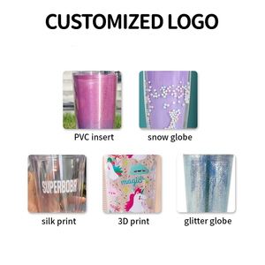 Bicchiere Termico Personalizzato con Logo da 24oz, Globo di Neve, Foro Pre-Forato, Doppia Parete in Plastica, Bicchiere in Acrilico per Vinile UV DTF, Tazza da Caffè - Product Image 3