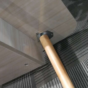 Placa de montaje en ángulo para sofá, Base de pata de mesa de acero al carbono, 70x67mm, M8, patas de muebles de 5/16 pulgadas, Metal, acero al carbono - Product Image 6