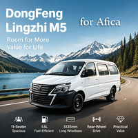 DFAC Lingzhi M5 Langversion 11-Sitzer Van Stabile Heckantriebskonfiguration Personentransporter für den täglichen Transport in Afrika