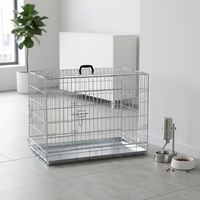 Cage pour chien en fer pliable, cage en fil métallique solide, simple, écologique, emballage en boîte