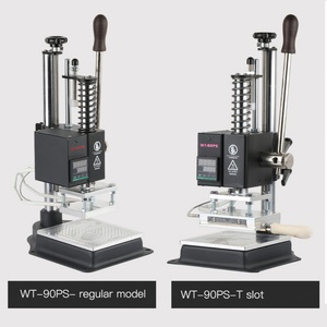 Machine à embosser manuelle en acier pour cuir, cuir PU et cartes, avec fonction de marquage à chaud et bronzage de logo, compacte et économique - Product Image 6