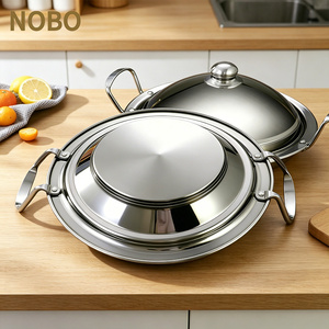 Marmite à <span class=keywords><strong>tajine</strong></span> en acier inoxydable 18/22/26/30/34/38cm, ensemble de cuisson par <span class=keywords><strong>induction</strong></span>, marmite royale avec couvercle pour la cuisine - Product Image 5