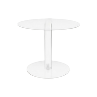 Mini support à gâteau rond en acrylique transparent - 3 tailles, plateau de présentation de dessert minimaliste moderne pour mariage, fête
