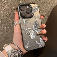 Offre spéciale 3D papillon IMD housse de téléphone étanche pour iPhone 16 15 14 13 12 11 Pro Max pour Samsung une série tendances produit