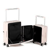 Ensemble de valises BUBULE de luxe en PP rigide et PC écologique, 20/25 pouces, 4 roues, rotation à 360°, serrure TSA, légères, pour voyages d'affaires
