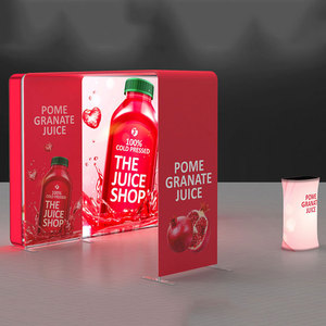 Đông dấu hiệu ánh sáng Hộp farmes quảng cáo ánh sáng Hộp Booth với lưu trữ phòng và TV dẫn ánh sáng hộp đứng triển lãm thương mại hiển thị Booth - Product Image 3