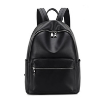 Sac à dos étudiant léger à la mode Fermeture à glissière Doublure en polyester Imperméable PU Logo personnalisé pour les voyages scolaires