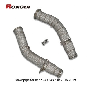 ท่อระบายความร้อนท่อไอเสียสำเร็จรูปสำหรับ C43 Mercedes-Benz E43 M276 3.0T 2016-2019 304SS ท่อตรง - Product Image 4