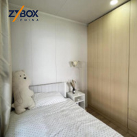 ZYBOX Maisons modulaires préfabriquées 20 pieds 40 pieds 2 chambres, Villa conteneur extensible, Mini-villa, Villa hôtel conteneur pliable