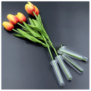 INUNION 9,5 cm Hoch transparente Blumen wasser fläschchen aus Kunststoff Blumen wasser rohr zum Auffrischen von dekorativen Pflanzen und Blumen - Product Image 3
