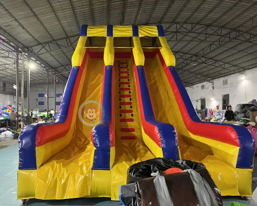 Lâu Đài Inflatable trượt thương mại Inflatable trượt nước Inflatable với Slide