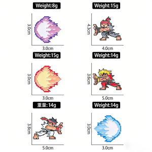 Spilla da bavero in metallo smaltato Street <span class=keywords><strong>Fighter</strong></span> Street Game Longkenhoud Ghost Wave Punch, articolo periferico di design, prezzo all'ingrosso per acquisti all'ingrosso - Product Image 4