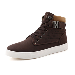 Chaussures de sport montantes décontractées pour hommes, personnalisables avec logo, en toile tendance, collection 2026 – Vente en gros - Product Image 1