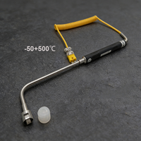 Sonde de température à thermocouple de type K VANORM NR-81533B, résolution 1°C, avec gaine portable pour la mesure de la température