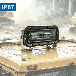 Barra de Luz LED de Alta Calidad de 30W con Cubierta PMMA IP67, Lámpara de Advertencia de Zona Roja/Azul para Montacargas, Accesorios de Iluminación para Automóviles, DC 10-80V - Product Image 3