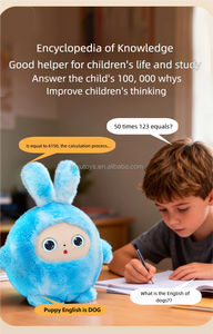 Jouet en peluche AI avec œil dynamique, robot en peluche AI multilingue personnalisé OEM, cadeau de Noël, contrôle par application, robot intelligent AI - Product Image 4