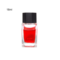 Vente en gros 50ml 30ml 15ml vide recharge rectangle encrier en verre peinture colorant conteneur stylo plume bouteille d'encre