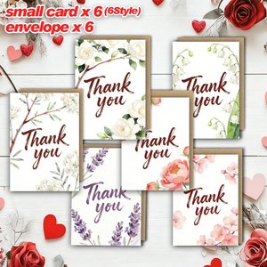 Cartes de remerciement personnalisées multi-styles en carton mat avec logo, enveloppes, petites cartes de vœux, estampage or/argent, anniversaire, mariage - Product Image 2