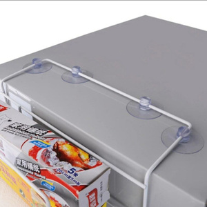Soporte Transparente con Ventosa y Clip, Fuerte y con Abertura Superior para Fijación en Vidrio de Estantes de Refrigerador - Product Image 1