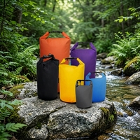 Sac étanche léger de 5 L en tartauline pour canoë, rafting, randonnée, camping, pêche, navigation