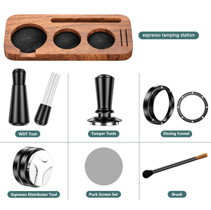 Juego <span class=keywords><strong>de</strong></span> 7 Accesorios para Barista <span class=keywords><strong>de</strong></span> Espresso con Prensador <span class=keywords><strong>de</strong></span> Café, Herramienta WDT, Estación <span class=keywords><strong>de</strong></span> Prensado y Distribuidor <span class=keywords><strong>de</strong></span> Café para Cafetería - Product Image 3