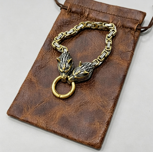 Vintage Genuine Leather Jewelry Pouch, Brown Drawstring <b>Storage</b> Bag for Rings Bracelets <b>Necklaces</b>, Small Jewelry Gift Bag - Product Image 3