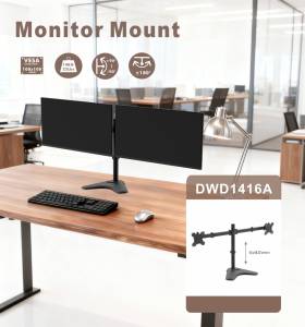 Nhà sản xuất 15-32 'hoàn toàn có thể điều chỉnh màn hình kép cánh tay nhôm bàn máy tính gắn kết - Product Image 4