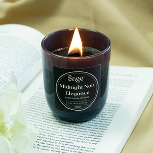 Vela Aromática Midnight Noir Elegance, Fragancia Sofisticada para el Hogar, Ambiente Acogedor, Relajación, Decoración para Dormitorio y Sala de Estar - Product Image 2