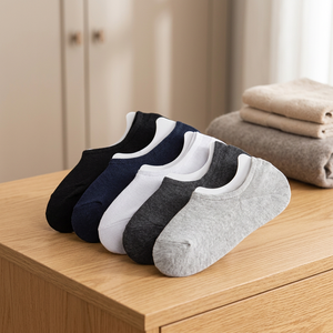 Calcetines de Algodón Finos e Invisibles para Hombre, Transpirables, Absorbentes de Sudor, Antiolor, Ecológicos, Antibacterianos - Product Image 3