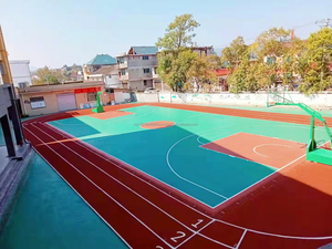 Cancha de Baloncesto Acrílica Elástica y Amortiguadora de Impactos INOLP, Ecológica, Fabricada en CN GUA - Product Image 4