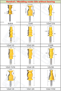 8mm Shank carpenteria macchina <span class=keywords><strong>CNC</strong></span> fresa utensili linea intaglio frese con cuscinetto e lama in metallo duro YG6 - Product Image 5