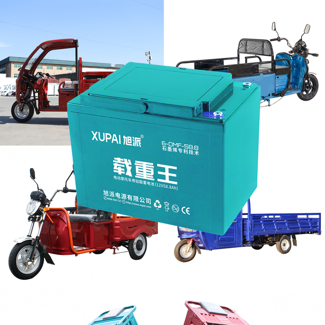 Cheap Price 6-evf-58 12v58ah Lead Acid Batteries Battery Accessories for Electric Tricycle 3-Wheel Electric Passenger Rickshaw