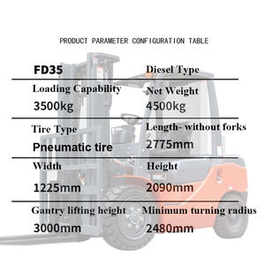 מפעל אספקה חדש & משומשת 3.5 טון דיזל מלגזה עם מנוע isuzu 7 מטר גובה הרמה לתעשיות משק וקמעונאות - Product Image 3