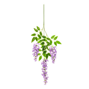 Fleurs artificielles de glycine Xinlei 30cm-100cm, bouquet en soie plastique violet pour mariage et décoration intérieure - Product Image 5