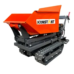 KONSTANT ISO9001 sertifikalı benzinli dizel motor damperli kamyon yüksek uçlu damperli Mini paletli damperli kamyon 500Kg