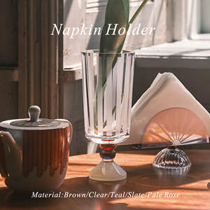 Porta Servilletas Redondo de Cristal K9 con Diseño Zen Asiático, Ecológico, de 11 cm de Diámetro, Precio al por Mayor en Europa - Product Image 5