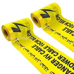 Ngầm cảnh báo Băng cáp điện cung cấp nước gas fiber cable nhiệt pipelin tùy chỉnh phát hiện PE cảnh báo Băng - Product Image 5