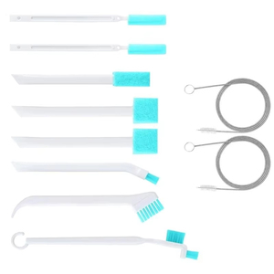 Juego de cepillos de plástico para limpiar máquinas de hielo con cepillos extra largos para una limpieza profunda - Product Image 1